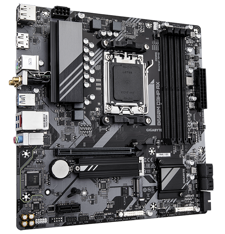 GIGABYTE B650M D3HP AX AM5 LGA 1718 AMD B650 M-ATX DDR5, 2x